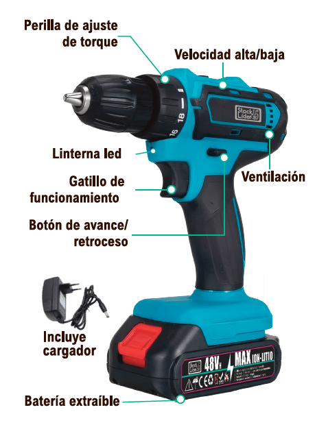 TALADRO ATORNILLADOR INALÁMBRICO