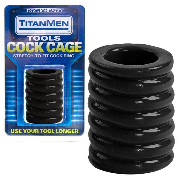 ANEL PARA O PÉNIS COCK CAGE TITANMEN - Imagem 2