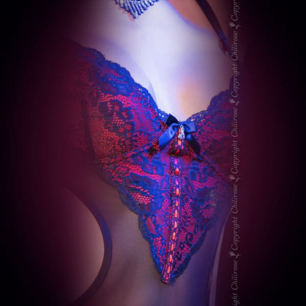 BODY EM RENDA CR-4155 PRETO - Imagem 6