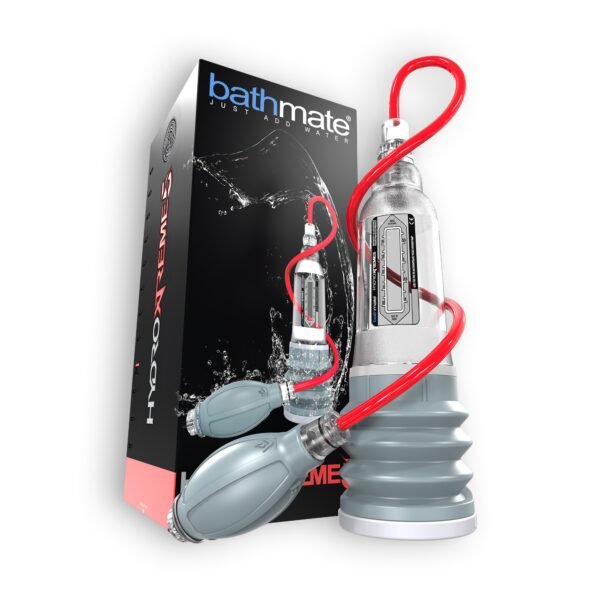 BOMBA COM ACESSÓRIOS BATHMATE HYDROXTREME 5 TRANSPARENTE - Imagem 4