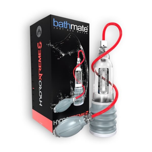 BOMBA COM ACESSÓRIOS BATHMATE HYDROXTREME 5 TRANSPARENTE - Imagem 5