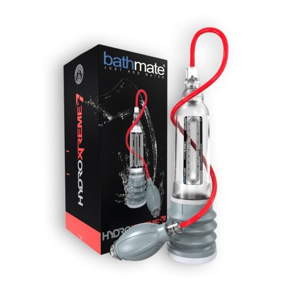 BOMBA COM ACESSÓRIOS BATHMATE HYDROXTREME 7 TRANSPARENTE - Imagem 3
