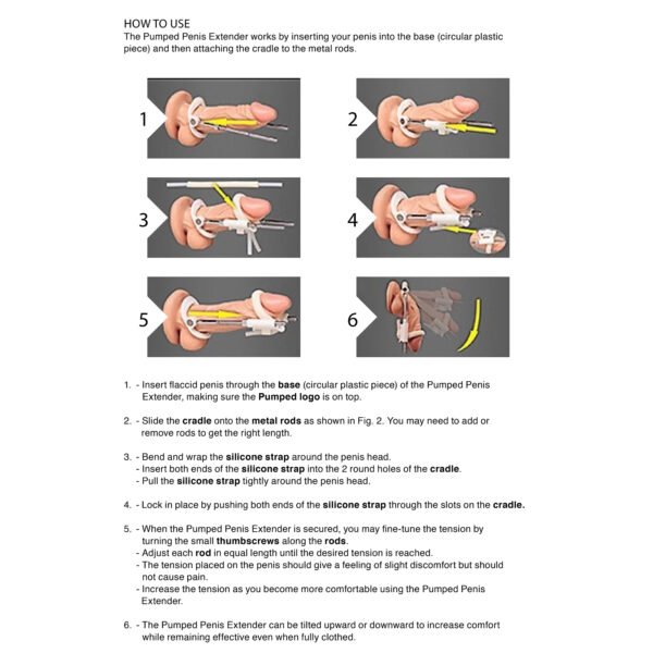 EXTENSOR DE PÉNIS POR TRAÇÃO PENIS EXTENDER PUMPED PRETO - Imagem 5