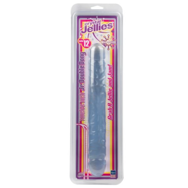 DILDO DUPLO JR. DOUBLE DONG 12'' TRANSPARENTE - Imagem 6