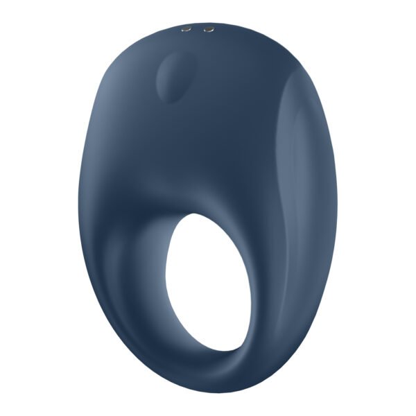 ANEL VIBRATÓRIO COM APP E BLUETOOTH STRONG ONE RING SATISFYER AZUL - Imagem 2