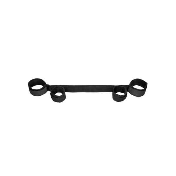 BARRA AFASTADORA COM ALGEMAS OUCH! SPREADER BAR WITH CUFFS PRETA - Imagem 3