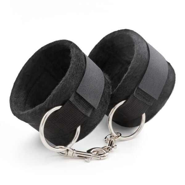 ALGEMAS DE VELCRO TOUGH LOVE COM CORRENTE DE 40CM EXTRA CRUSHIOUS PRETAS - Imagem 2
