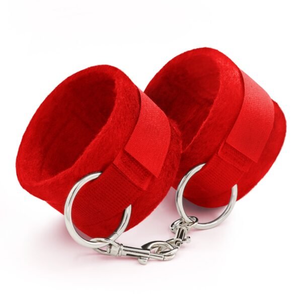 ALGEMAS DE VELCRO TOUGH LOVE COM CORRENTE DE 40CM EXTRA CRUSHIOUS VERMELHAS - Imagem 2