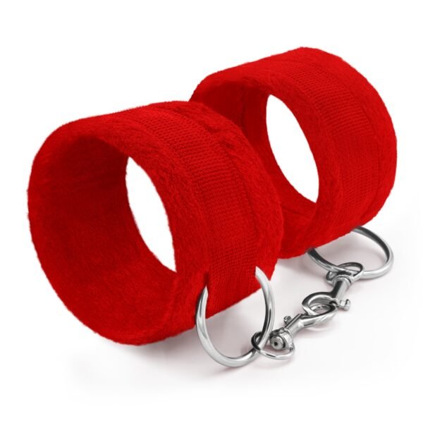 ALGEMAS DE VELCRO TOUGH LOVE COM CORRENTE DE 40CM EXTRA CRUSHIOUS VERMELHAS - Imagem 3