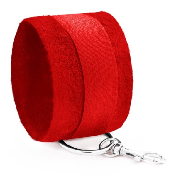 ALGEMAS DE VELCRO TOUGH LOVE COM CORRENTE DE 40CM EXTRA CRUSHIOUS VERMELHAS - Imagem 4