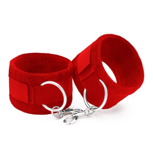 ALGEMAS DE VELCRO TOUGH LOVE COM CORRENTE DE 40CM EXTRA CRUSHIOUS VERMELHAS - Imagem 5